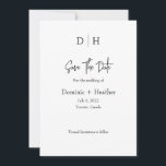 Reserva La Fecha Foto mínima en blanco y negro<br><div class="desc">¡Hecho para ti!</div>