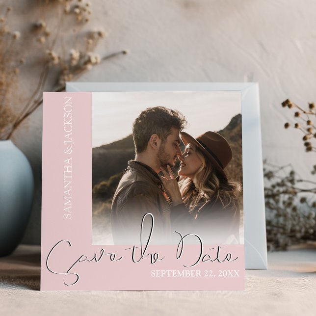 Reserva La Fecha Foto minimal moderna | Guardar La Fecha (Subido por el creador)