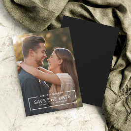 Reserva La Fecha Foto minimalista del borde blanco Guardar la tarje