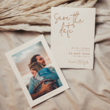 Foto Minimalista moderna de Boda de tierra