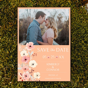 Reserva La Fecha Foto moderna de Boho Floral Salven la fecha   Peac