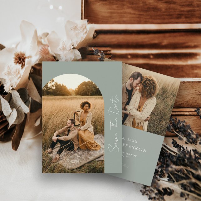 Reserva La Fecha Foto moderna del Boda del marco del Boho (Subido por el creador)