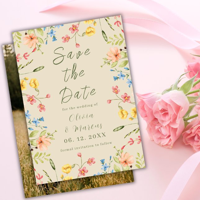 Reserva La Fecha Foto moderna Flores silvestres simples Beige (Subido por el creador)