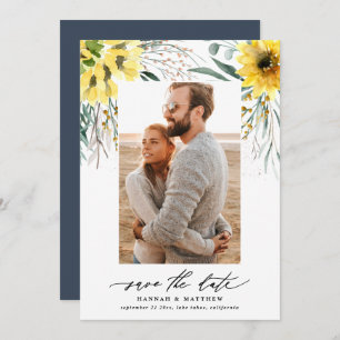 Reserva La Fecha Foto moderna rústica botánica eucalipto girasol