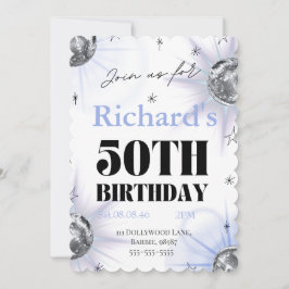 Reserva La Fecha foto personalizada 50 cumpleaños descarga instantá