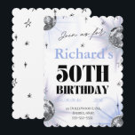 Reserva La Fecha foto personalizada cumpleaños 50 años<br><div class="desc">Invitación personalizada para cumpleaños número 50</div>