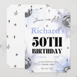 Reserva La Fecha foto personalizada cumpleaños 50 customizada