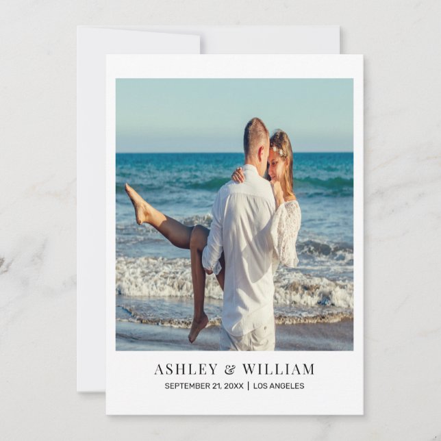 Reserva La Fecha Foto personalizado Guardar la fecha (Anverso)