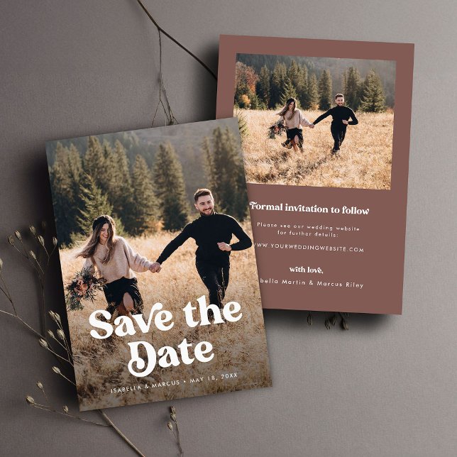 Reserva La Fecha Foto retro Guardar la fecha (Subido por el creador)