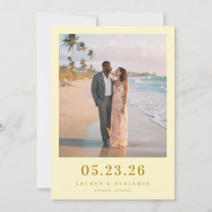 Reserva La Fecha Foto Romántica de Playa en Pastel