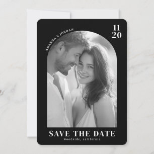 Reserva La Fecha Foto Romántica en Blanco y Negro