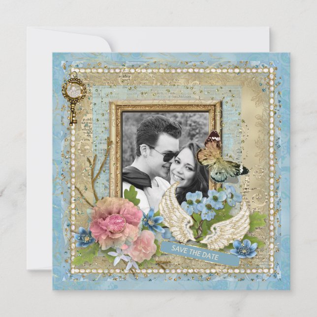 Reserva La Fecha Foto romántica Guardar la fecha (Anverso)