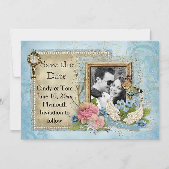 Reserva La Fecha Foto romántica Guardar la fecha (Anverso)