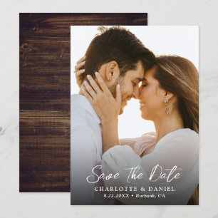 Reserva La Fecha Foto Rustic Country Wedding Save the Date Card