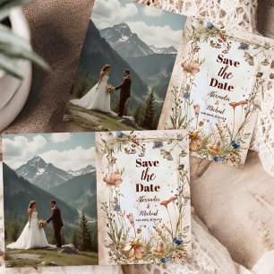 Reserva La Fecha Foto Rustic Watercolor Woodland Boda