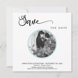 Reserva La Fecha *~* FOTO Simple Boho Wedding Save The Date