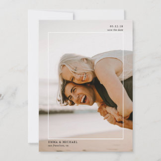 Reserva La Fecha Foto simple con marco