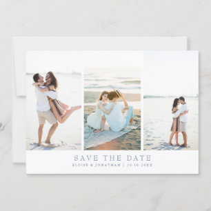 Reserva La Fecha Foto simple Minimalista de Periwinkle Wildflower