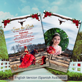 Reserva La Fecha Foto y nombre del Personalizado Masquerade Ranch Q