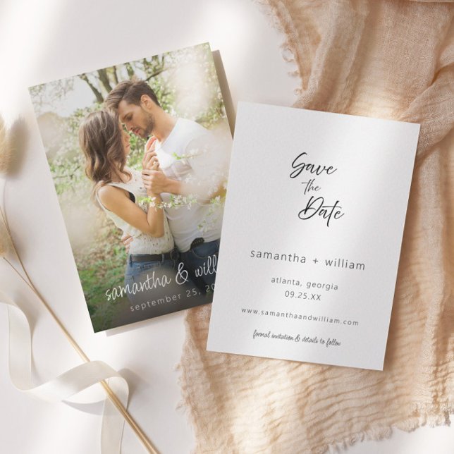 Reserva La Fecha Foto y Texto Elegante | Boda (Subido por el creador)