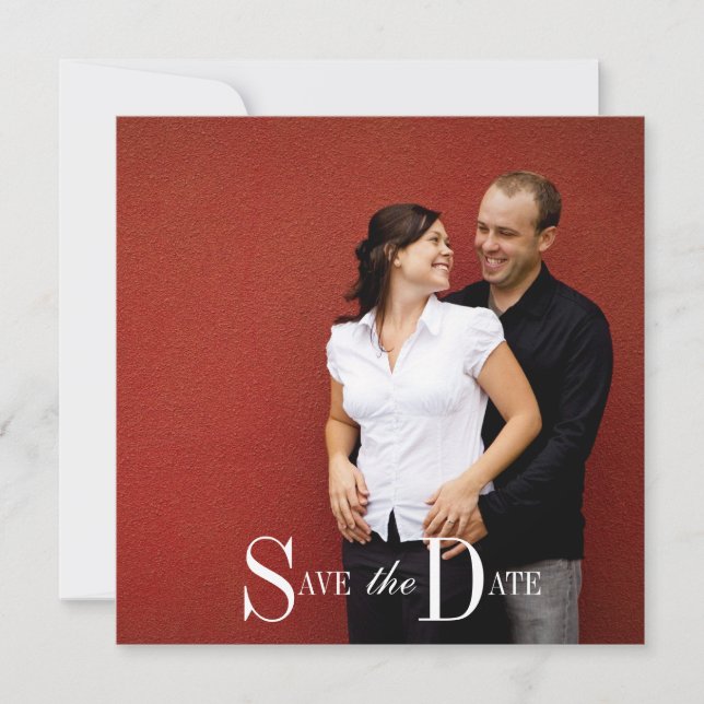 Reserva La Fecha Fotografía de Compromiso "Save the Date" (Anverso)