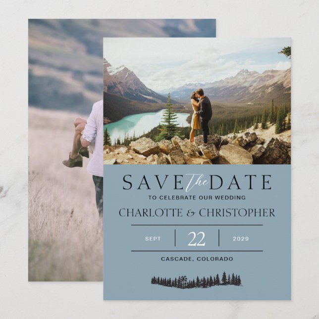 Reserva La Fecha Fotografía de los bosques (Anverso / Reverso)