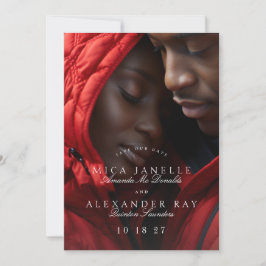 Reserva La Fecha Fotografía formal clásica de caligrafía verde de s