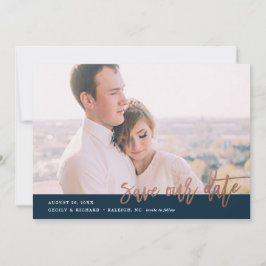 Reserva La Fecha Fotografía moderna de caligrafía, guardar la fecha