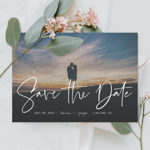 Reserva La Fecha Fotografía moderna de caligrafía Save the Date