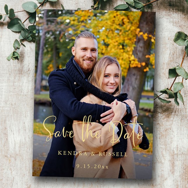 Reserva La Fecha Fotografía moderna de caligrafía Save the Date (Subido por el creador)