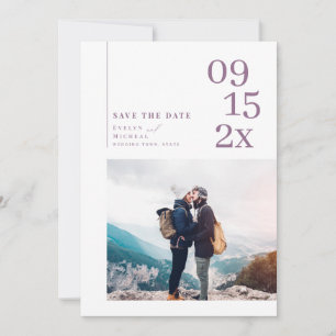 Reserva La Fecha Fotografía moderna y simple de la tipografía, salv