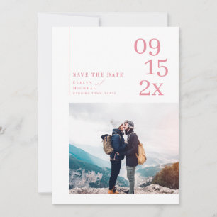 Reserva La Fecha Fotografía moderna y simple de la tipografía, salv