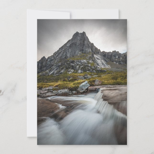 Reserva La Fecha Fotografía paisajística de Noruega (Anverso)