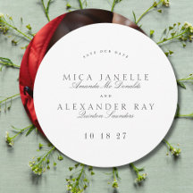 Fotografía redonda clásica elegante de caligrafía