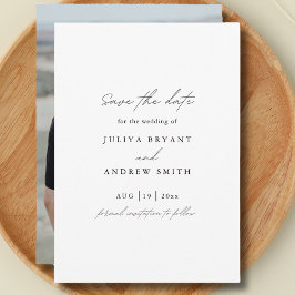 Reserva La Fecha Fotografía simple y elegante