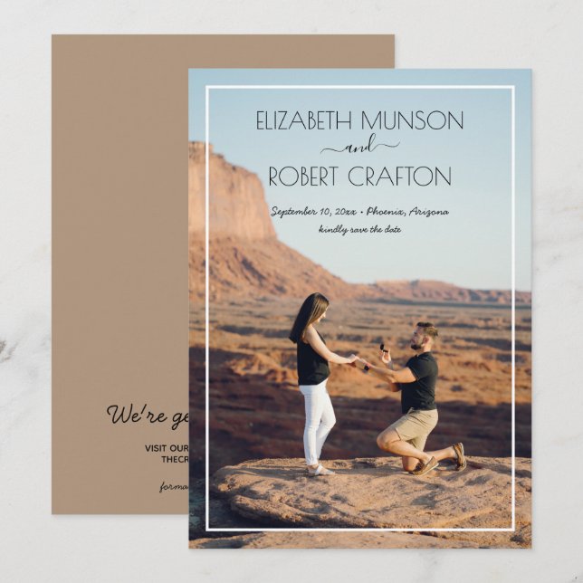 Reserva La Fecha Fotos Casual Wedding Salven La Fecha (Anverso / Reverso)