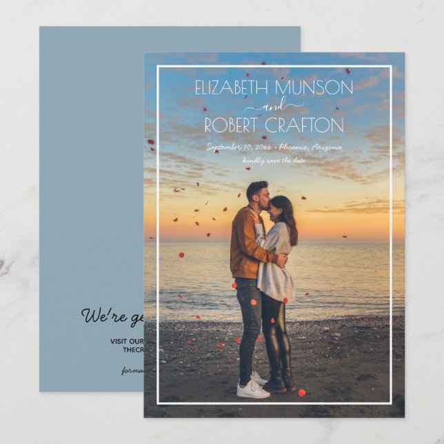 Reserva La Fecha Fotos Casual Wedding Salven La Fecha (Anverso / Reverso)