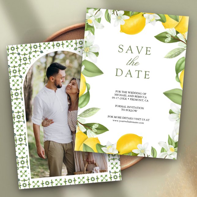 Reserva La Fecha Fotos de limoneros cítricos para bodas (Subido por el creador)