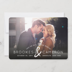 Reserva La Fecha Fotos modernas con Ampersand a mano para salvar la