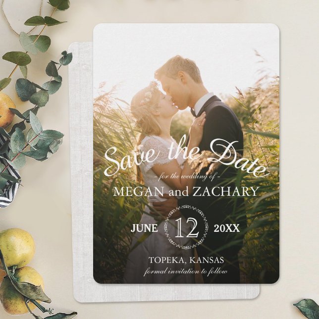 Reserva La Fecha Fotos rusticas de madera de boda personalizada Gua (Subido por el creador)