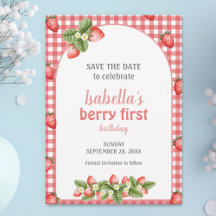 Fresa Berry primer cumpleaños Berry Weet