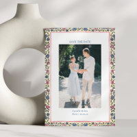 Frontera Floral Folclórica Moderna Coqueta Románti