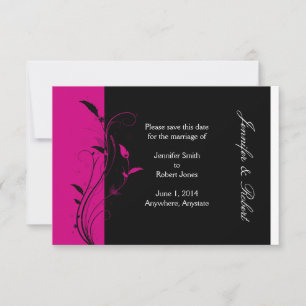 Reserva La Fecha Fuchsia y la boda negra salvan la fecha