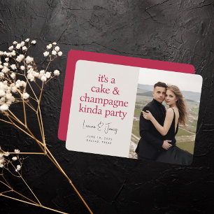 Reserva La Fecha Fun Bold Typography Magenta Pink Wedding