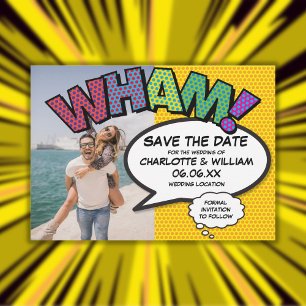 Reserva La Fecha Fun Modern Comic WHAM Photo