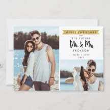 Futuros navidades Sr. y Sra. Save the Date 2 Foto