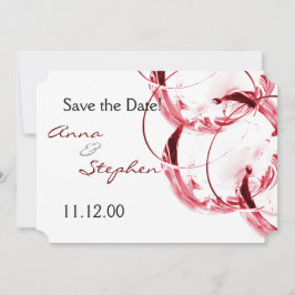 Reserva La Fecha Gafas de vino tinto