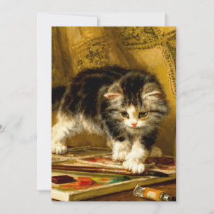 Reserva La Fecha Gatito con pintura y brochas