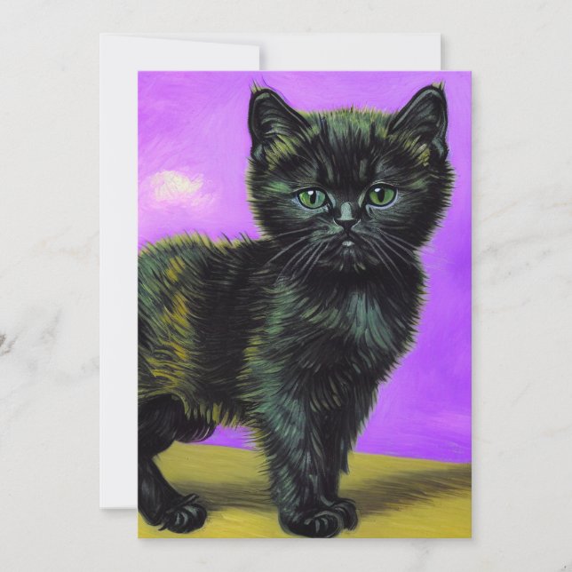 Reserva La Fecha Gato estilo Van Gogh (Anverso)