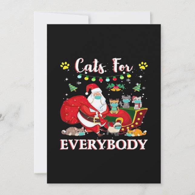 Reserva La Fecha Gatos Todos Navidades (Anverso)